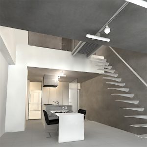 デザイナーズマンション　インテリアCGパース